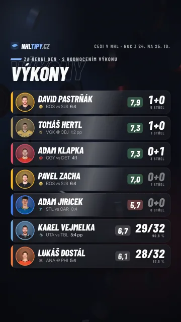 Češi v NHL